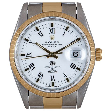 rolex 16220 king fahad crest dial